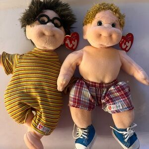 Ty Plush Dolls Set - Boomer & Specs